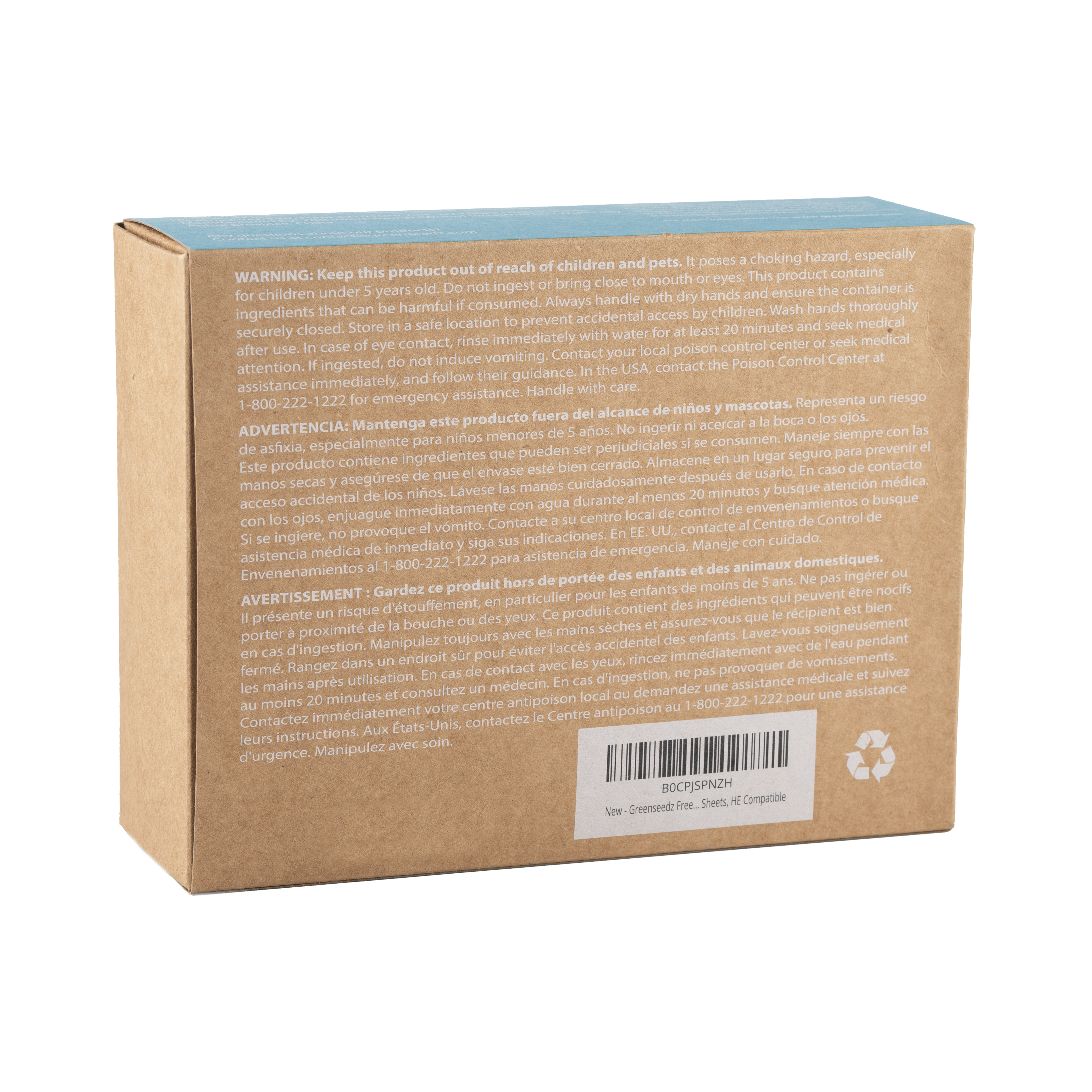 Free & Clear Laundry Detergent Sheets, 50 Sheets